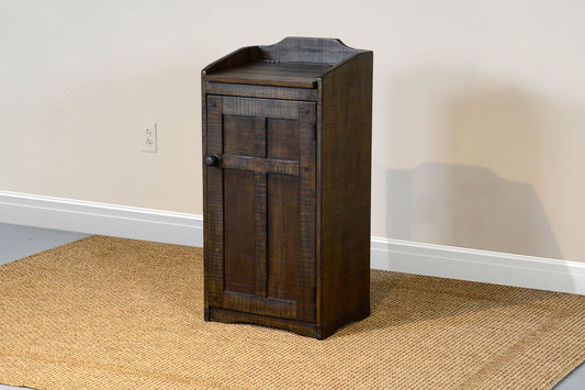 Homestead - Wood House Trash Box - Tobacco Leaf