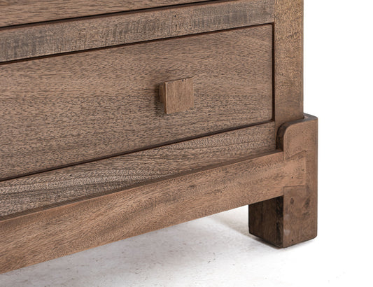 Atenas - Console With 4 Drawer And 2 Doors - Brown