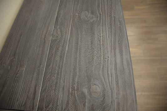 Stone - Sofa Table With Shelf - Antiqued Ivory / Weathered Gray