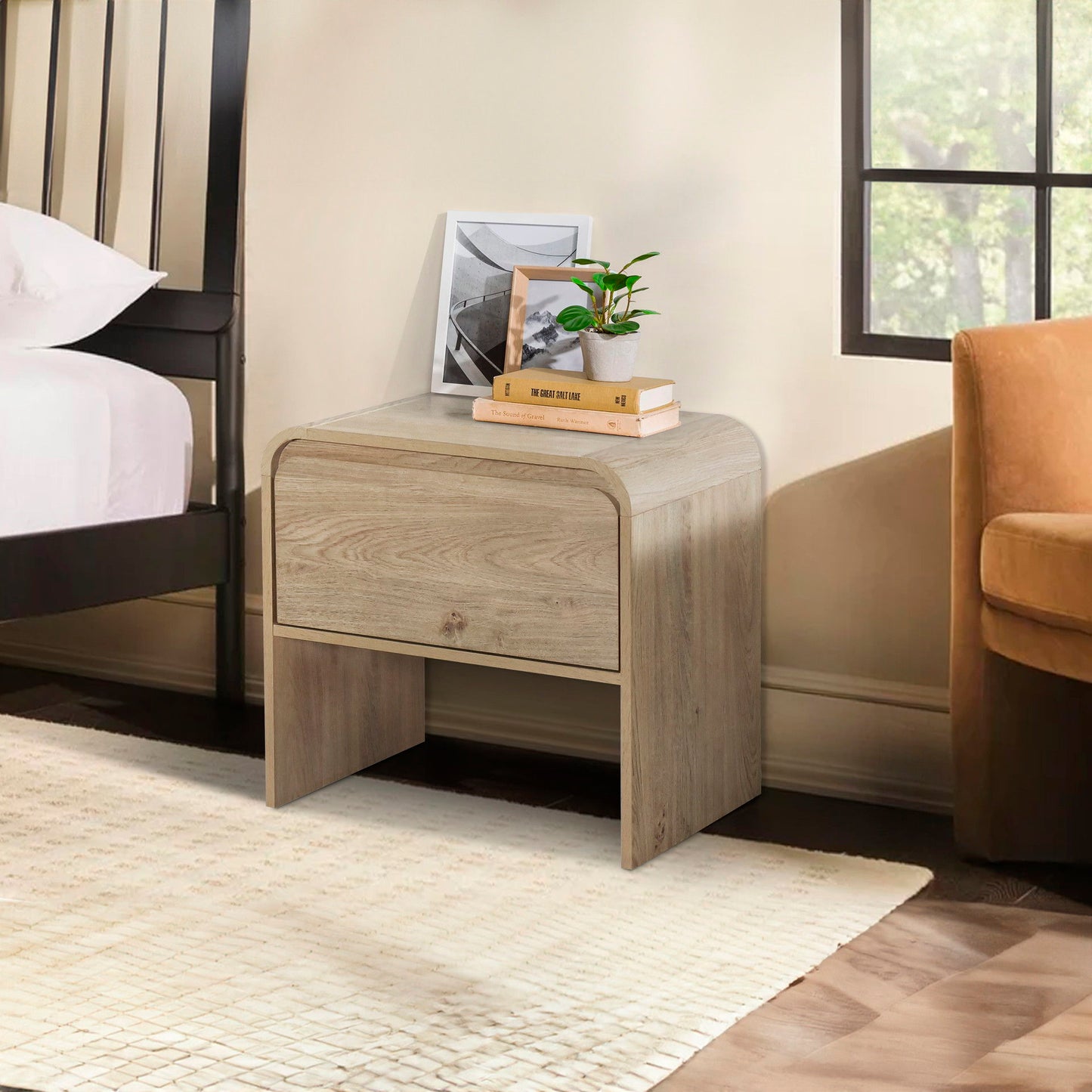 Mara - One Drawer End Table / Bedside Table