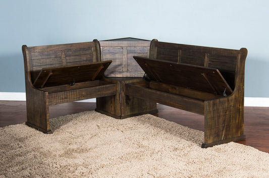 Homestead - Wood Breakfast Nook Dining Set - Tobacco Leaf