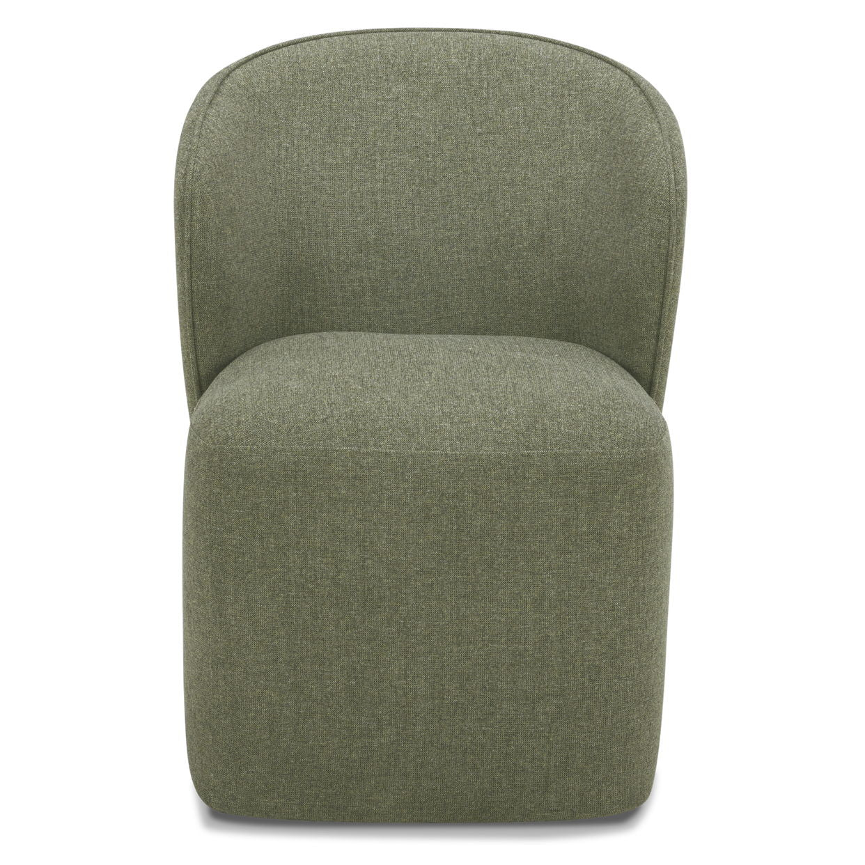 Crossings - Eden Rectangular Dining Table With 4 Upholstered Chairs - Toasted Tumbleweed & Green