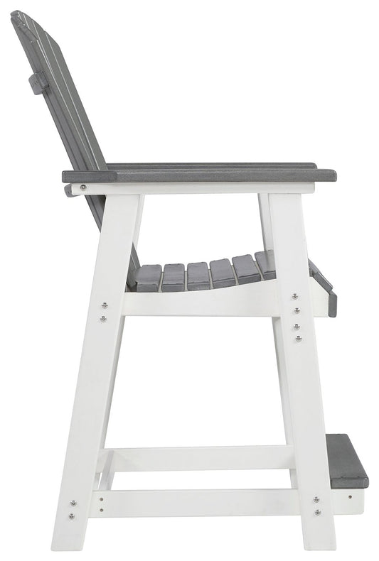 Transville - Barstool (Set of 2) - Gray / White