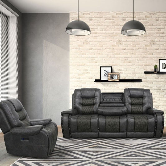Outlaw - Power Reclining Sofa And Recliner - Stallion