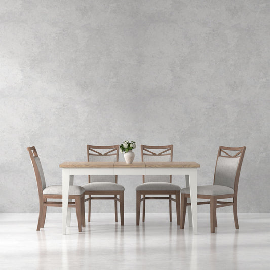 Americana Modern Dining - Rectangular Extendable Dining Table - Cotton