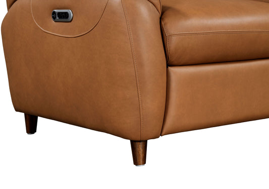 Austin - Power Reclining Loveseat P2 - Caramel Cream