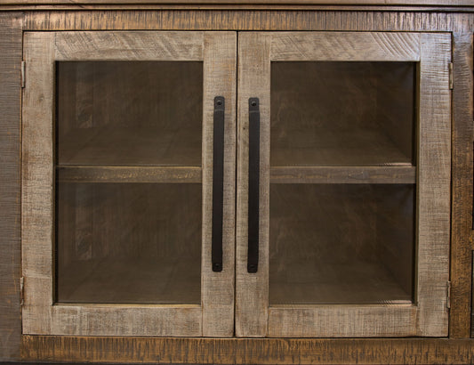 Loft - TV Stand / Wall Unit - Two Tone Gray / Brown