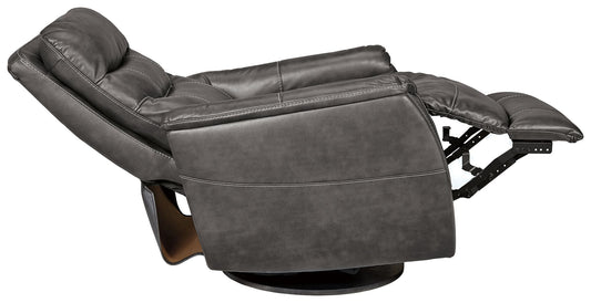 Riptyme - Swivel Glider Recliner - Quarry