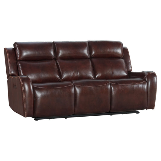 Wainwright - Dual-Power Sofa - Reddish Brown