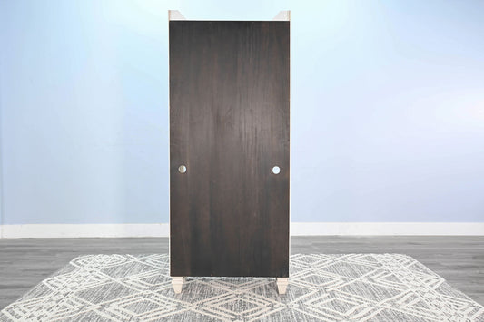 Pasadena - Two-Tone Wood Bookcase - Buckskin / Marble White