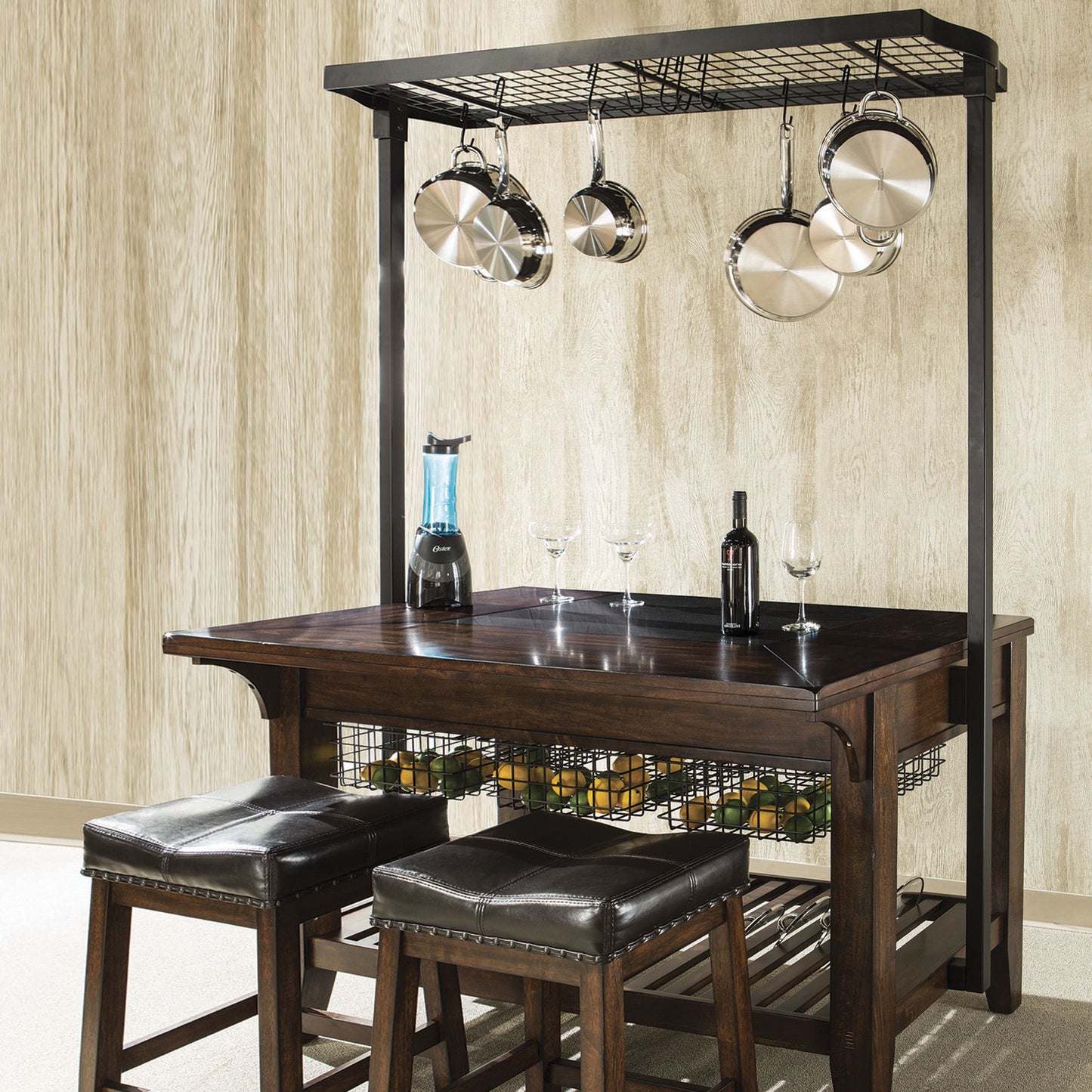 Kona - Backless Stool - Raisin