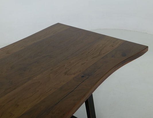 Walnut - Trestle Dining Table - Walnut Brown