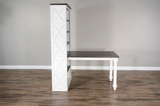 Carriage House - Bookcase / Open - Cottage White / Europen Dark
