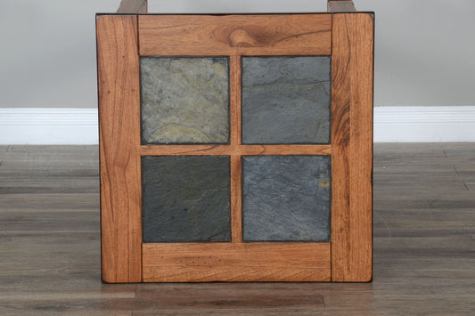 Sedona - Transitional Wood End Table - Rustic Oak