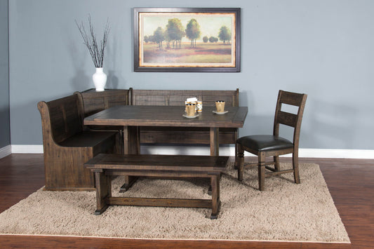 Homestead - Wood Breakfast Nook Dining Set - Tobacco Leaf