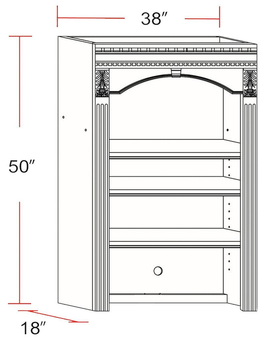 Huntington - Library Desk (2 Piece) - Antique Vintage Pecan