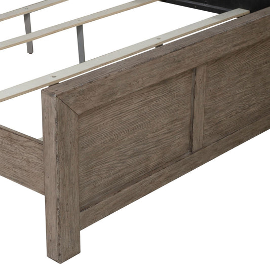 Skyview Lodge - King Panel Bed - Cobblestone