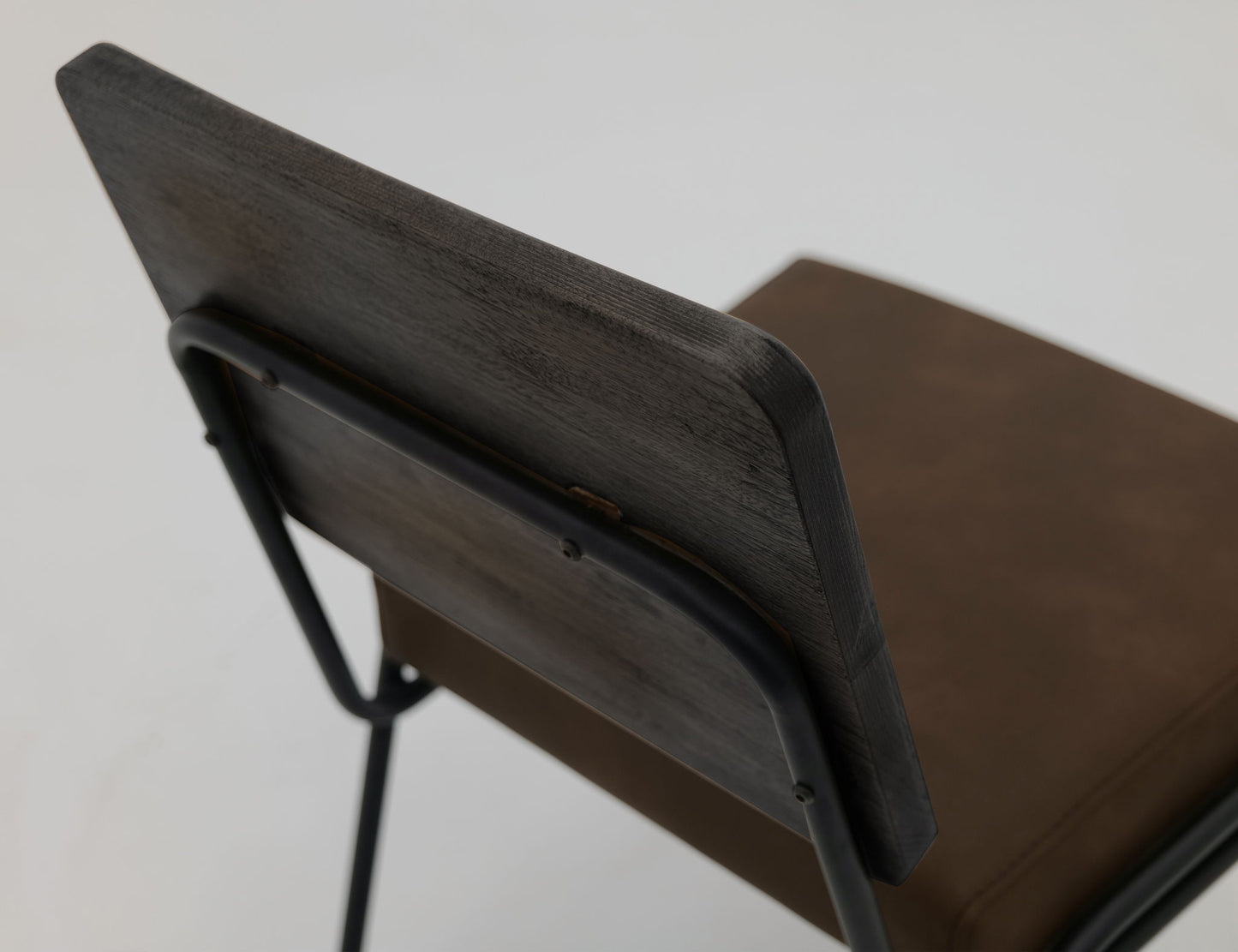 Balam - Upholstered Seat & Metal Base Chair (Set of 2) - Oil Black