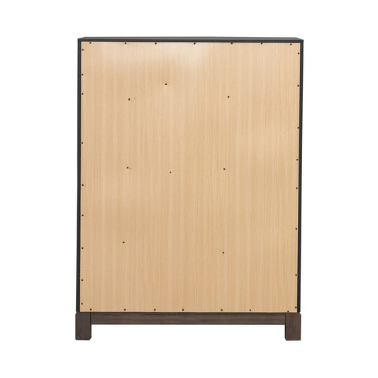 Modern Edge - 5 Drawer Chest - Brown