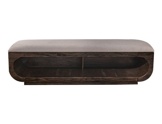 Balam - Wooden Bench With Cushioned Seat