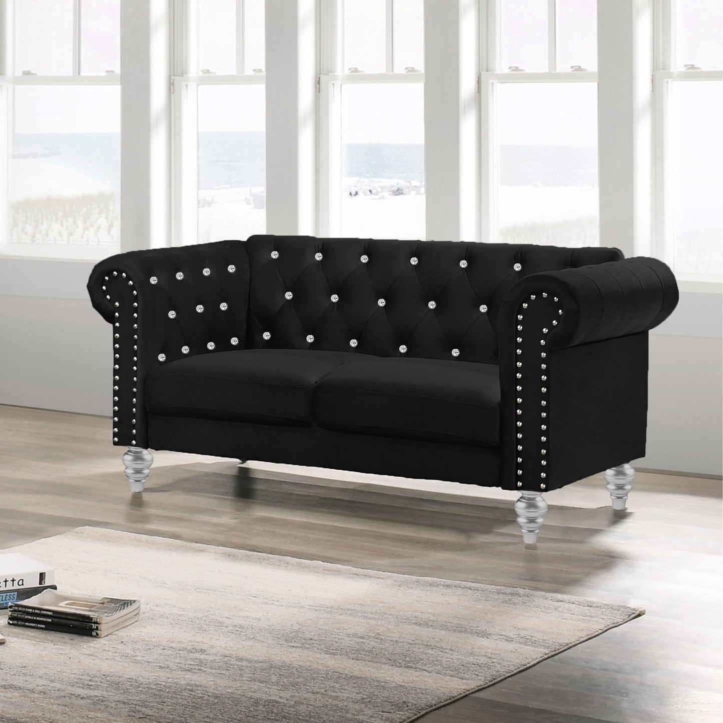 Emma - Crystal Loveseat