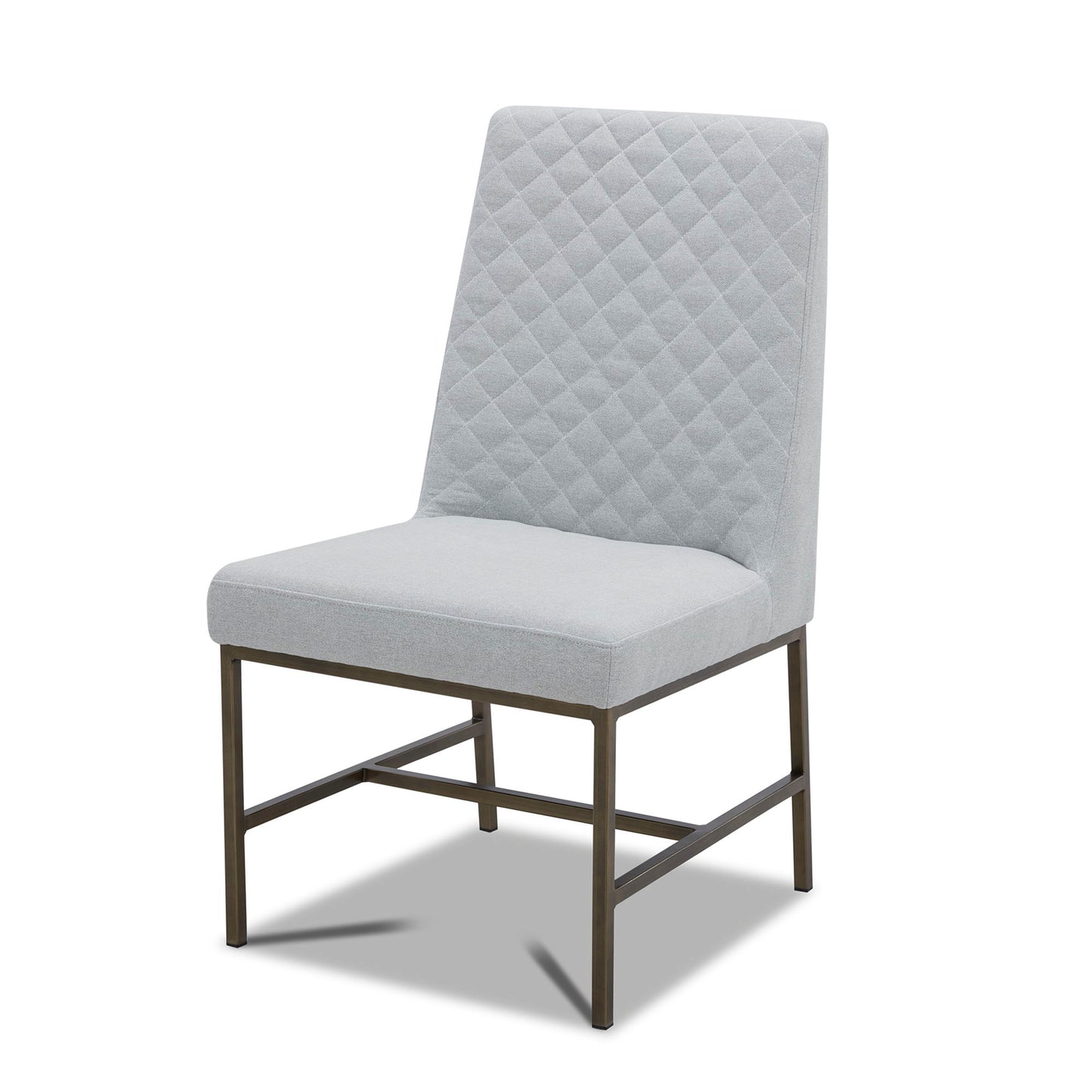 Crossings - Monaco Rectangular Dining Table With 4 Upholstered Chairs - Solid Mango / Pearl Silver