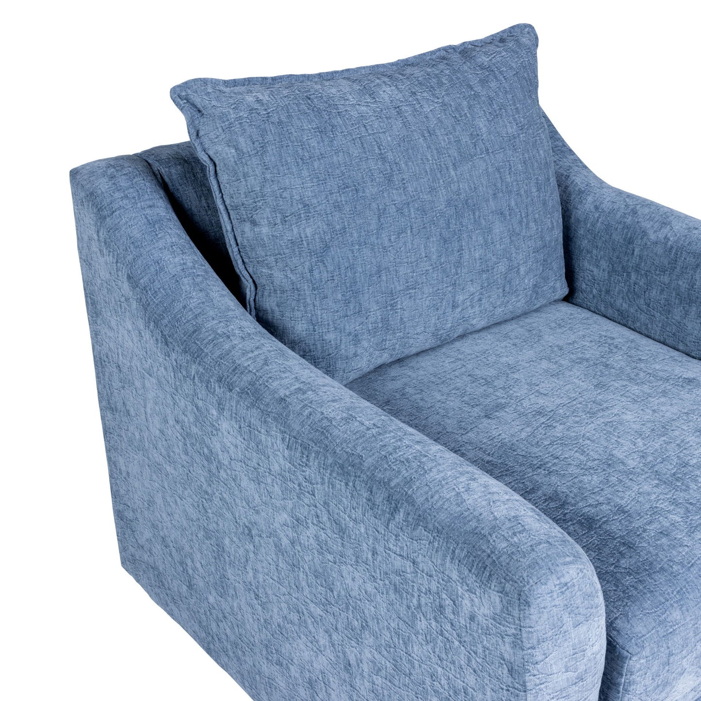 Sylvie - Swivel Chair - Blue Slate