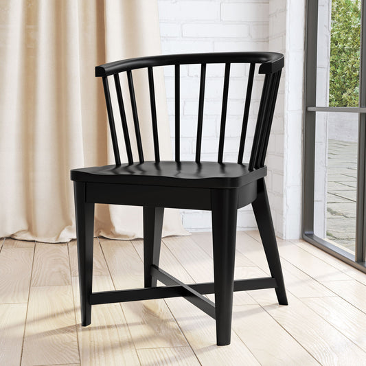 Americana Modern Dining - Dining Barrel Chair (Set of 2) - Black