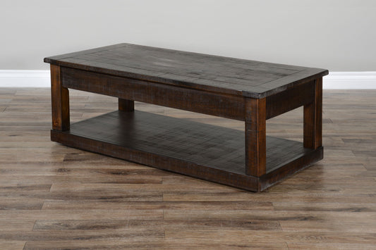 Homestead - Coffee Table With Casters - Tobacco Leaf