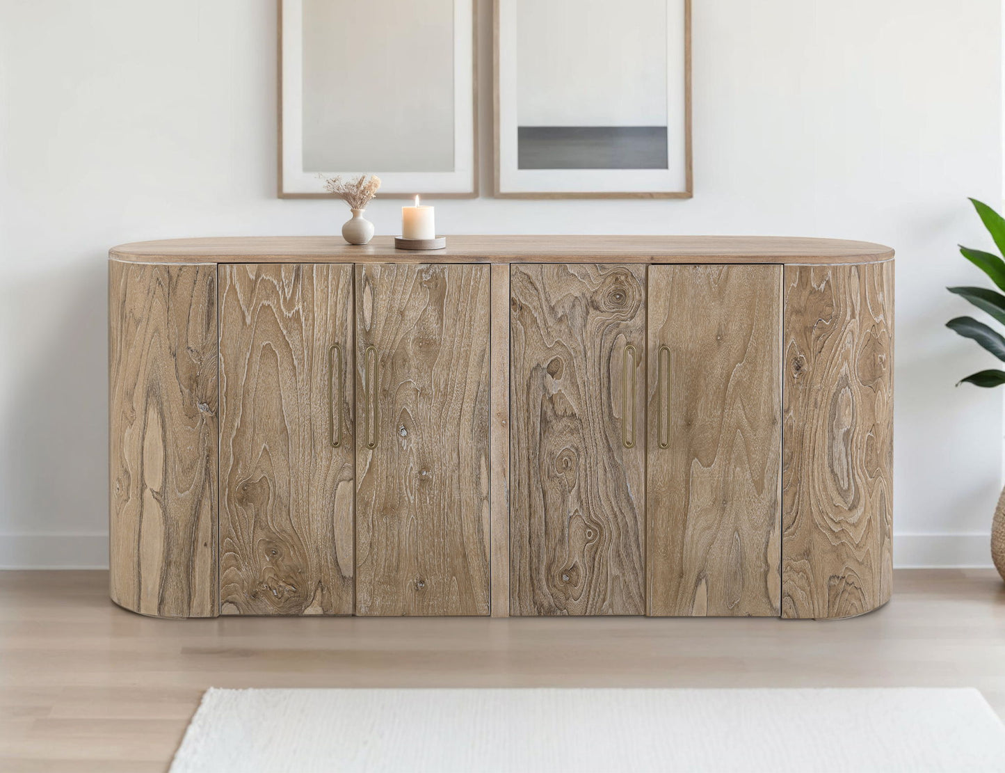 White Balam - 4 Doors Console - Ivory White
