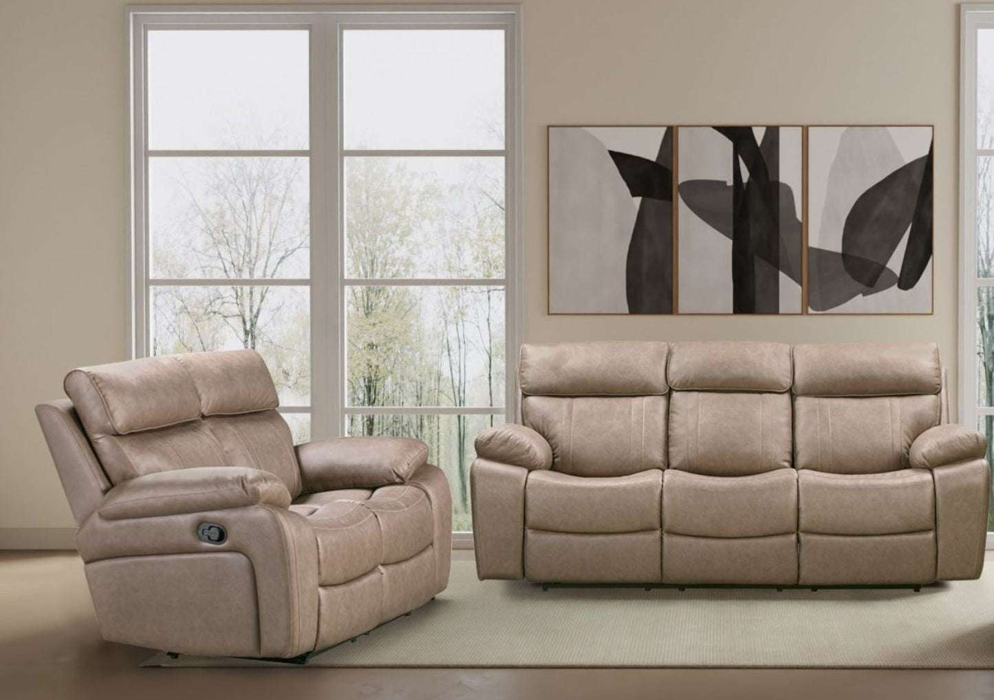 Theon - Manual Glider Reclining Sofa Set