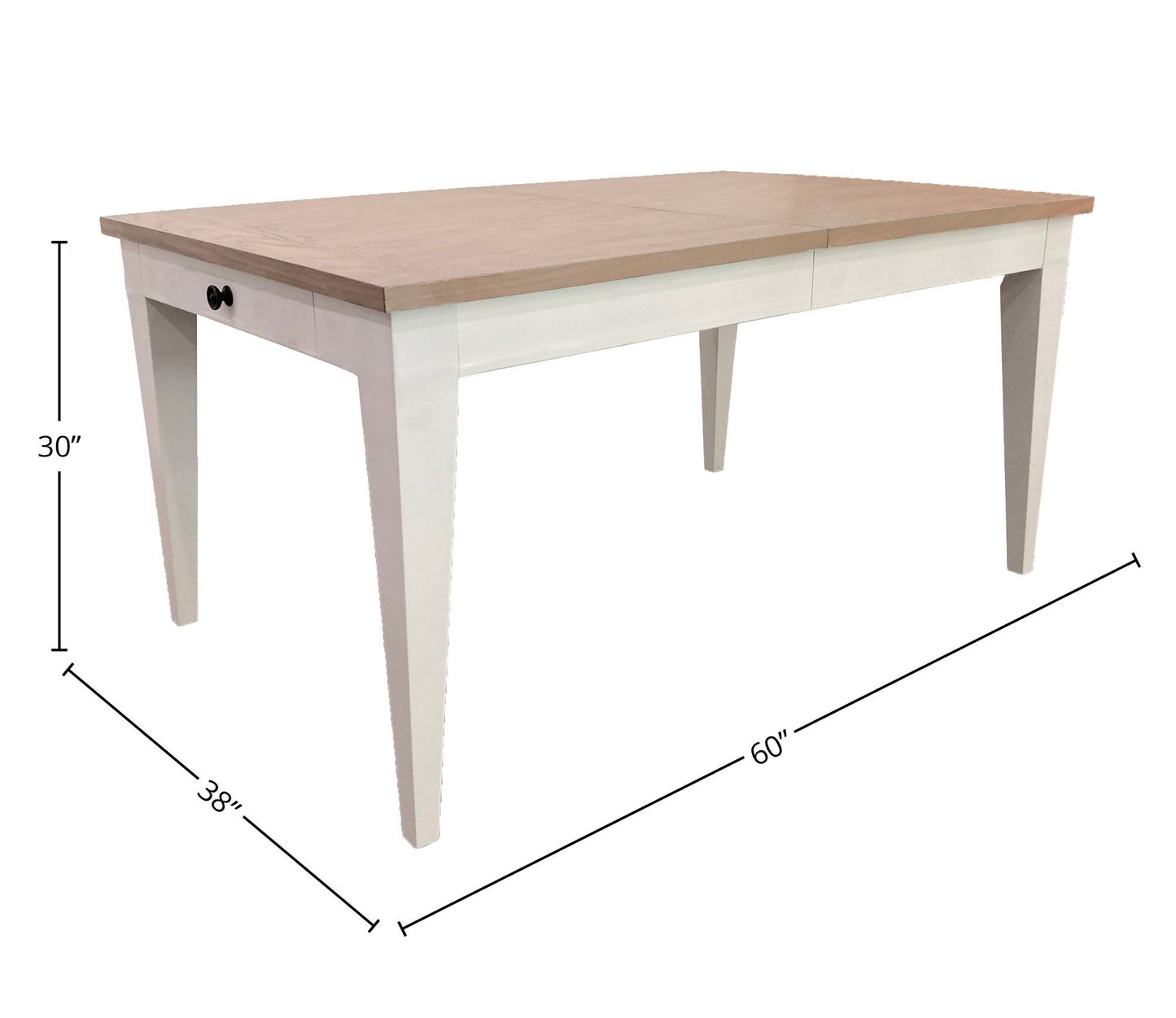 Americana Modern Dining - Rectangular Extendable Dining Table With 6 Upholstered Dining Chairs - Cotton