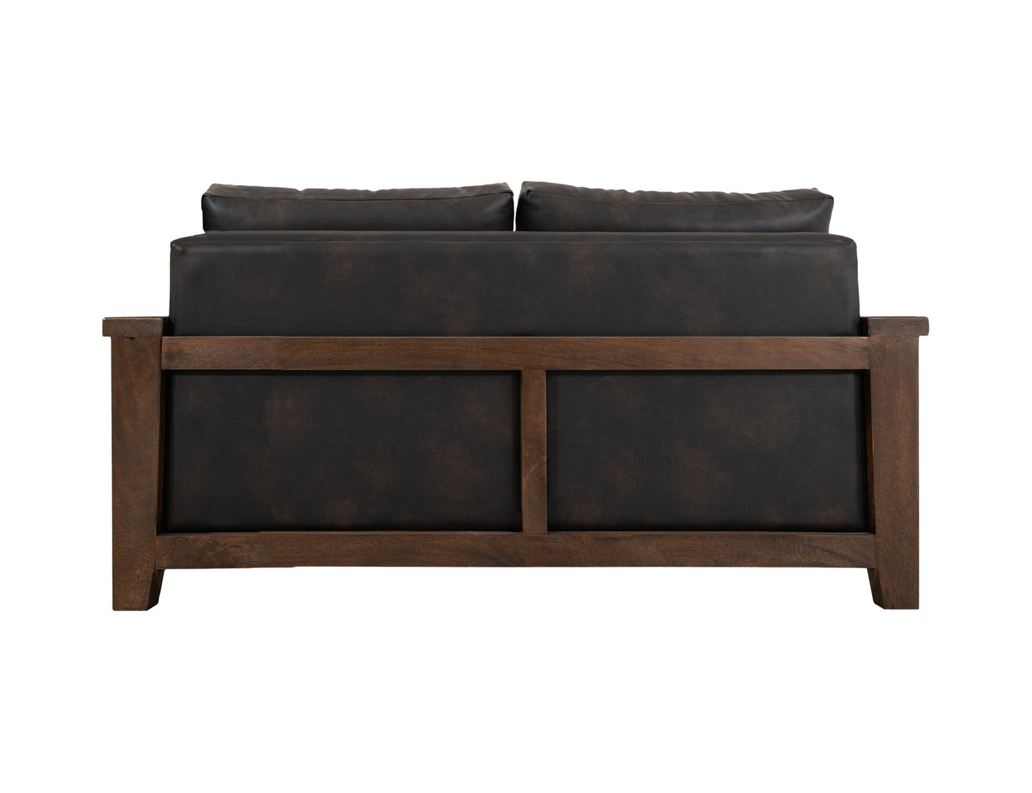 Walnut - Loveseat - Licorice Black