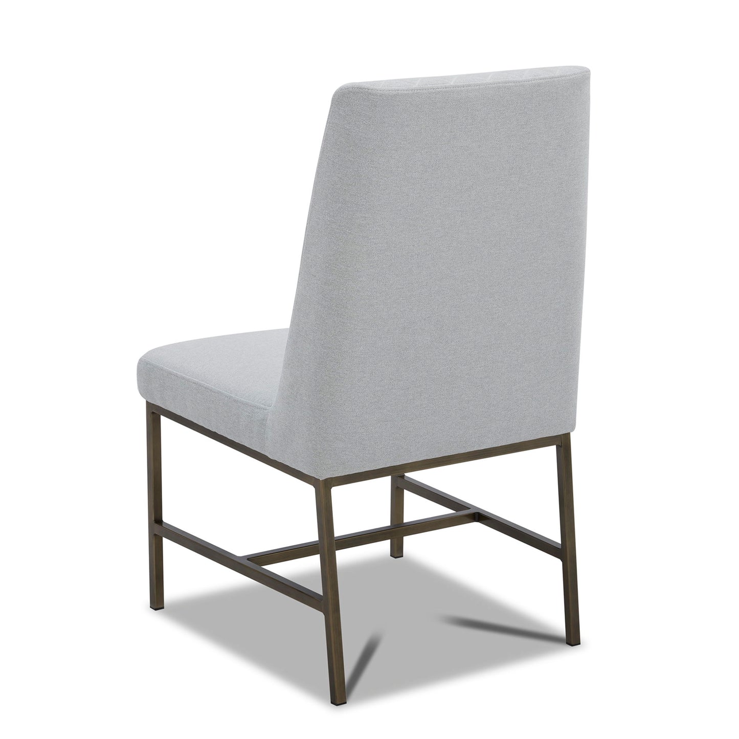 Crossings - Monaco Rectangular Dining Table With 4 Upholstered Chairs - Solid Mango / Pearl Silver