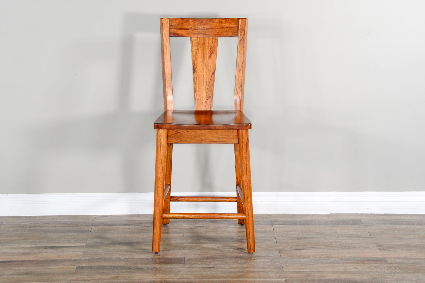 American Modern - T-Back Barstool - Light Brown