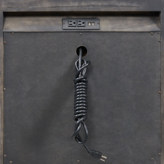 Portia - Drawer Nightstand - Brushed Brindle