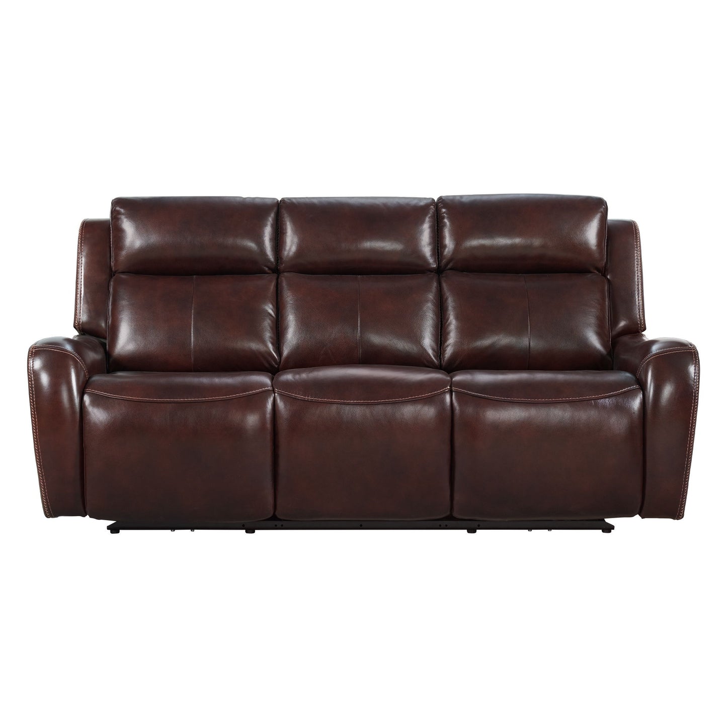 Wainwright - Dual-Power Sofa - Reddish Brown