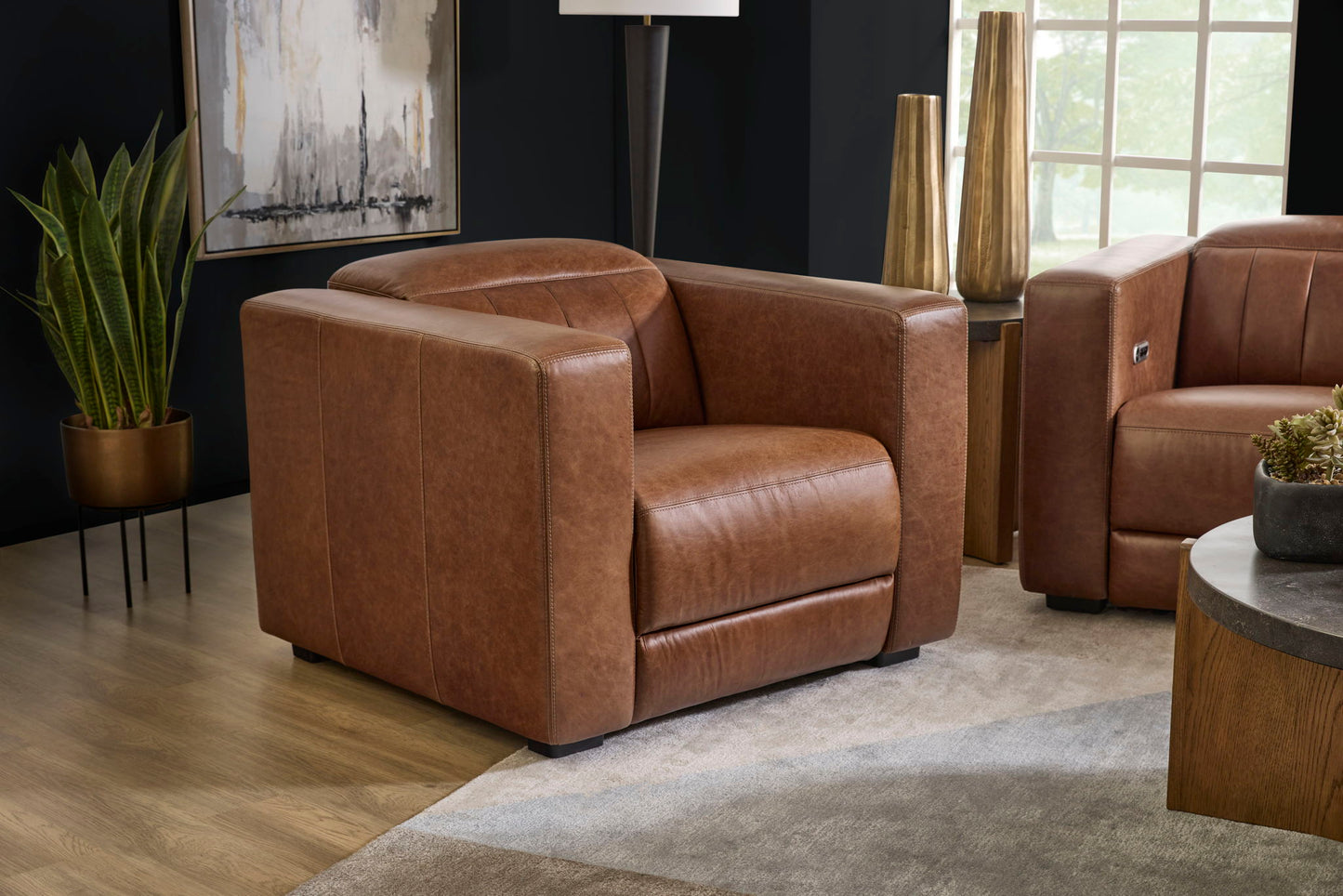 Austin - Power Recliner With Power Headrest - Chestnut