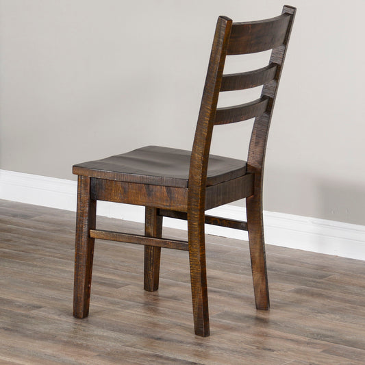 Homestead - Ladderback Chair, Wood Seat (Set of 2) - Tobacco Leaf