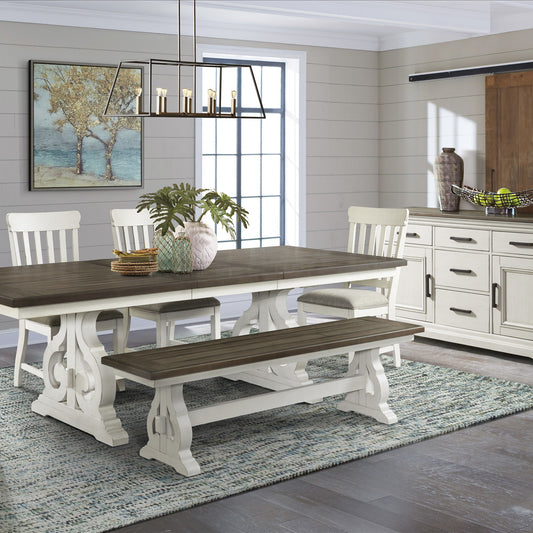 Drake - Sideboard - Rustic White / French Oak