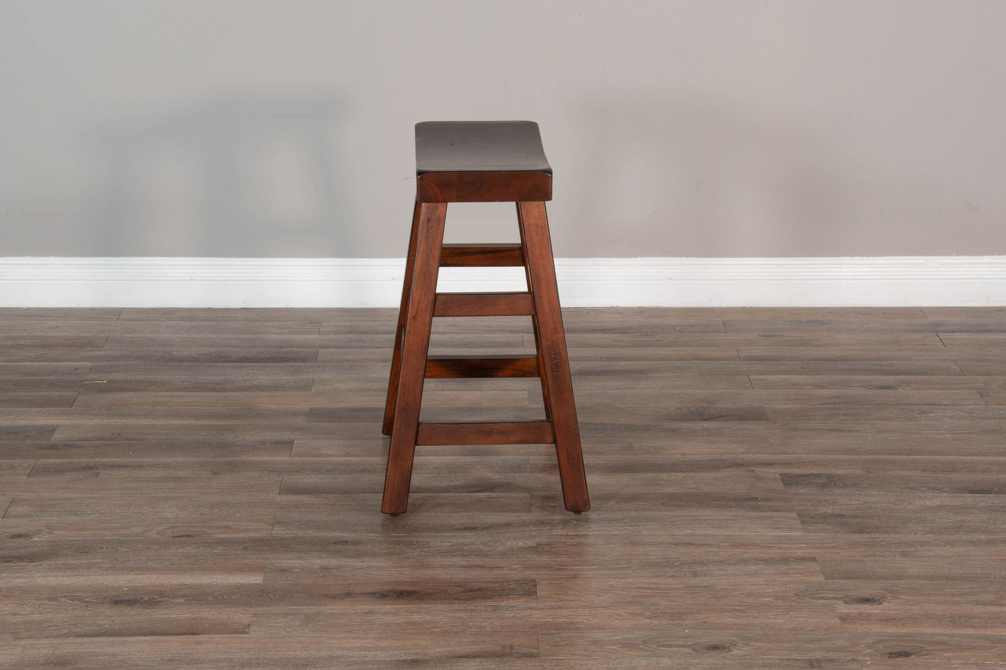 Santa Fe - Saddle Seat Stool With Wood Seat
