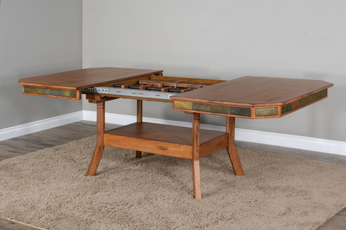 Sedona - Dual Height Extension Table - Light Brown