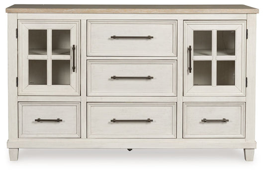 Shaybrock - Dresser - Antique White / Brown
