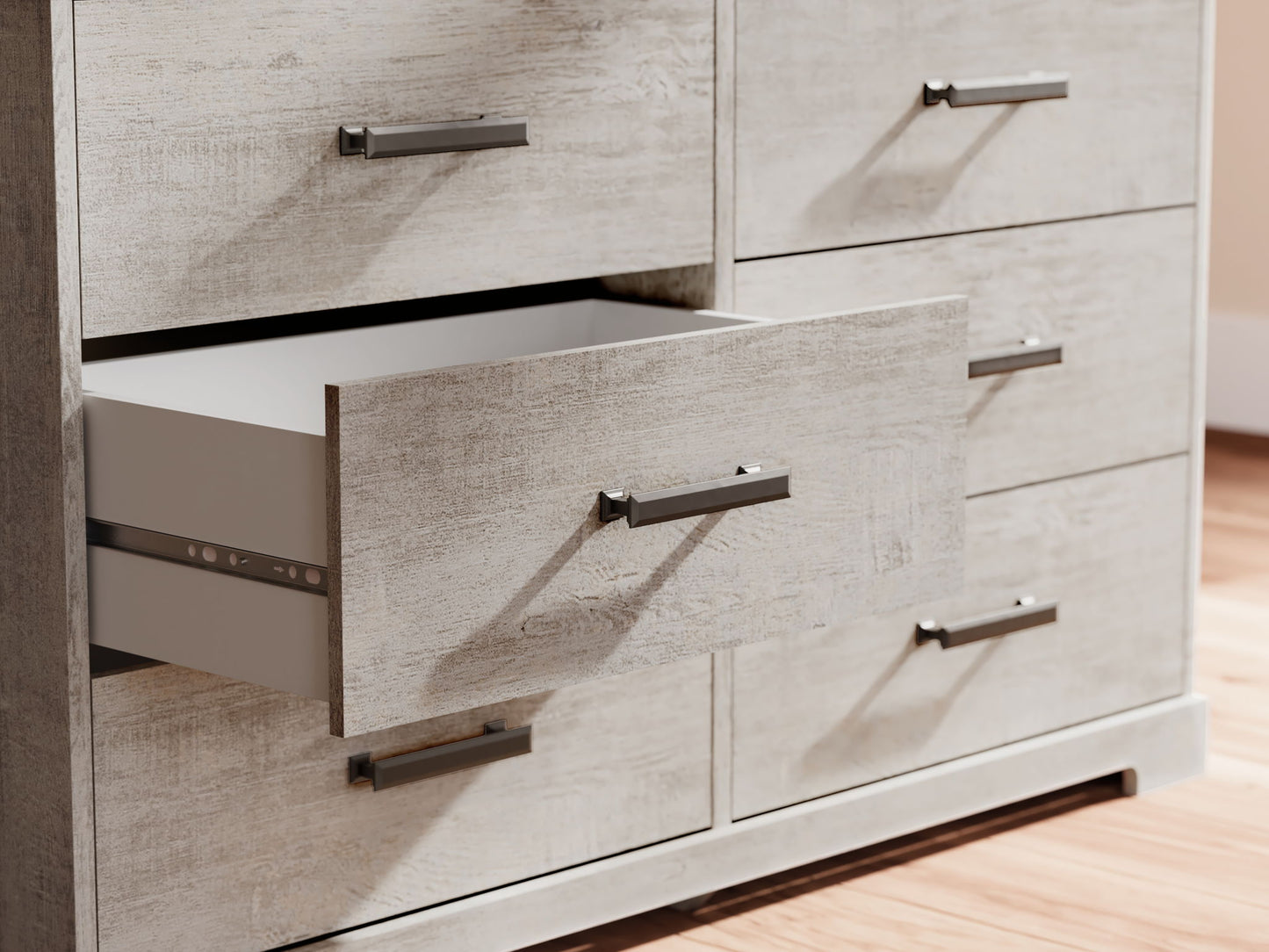 Shawburn - Gray - Six Drawer Dresser