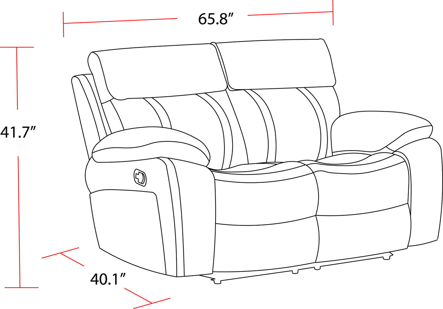Theon - Reclining Loveseat - Stokes Toffee