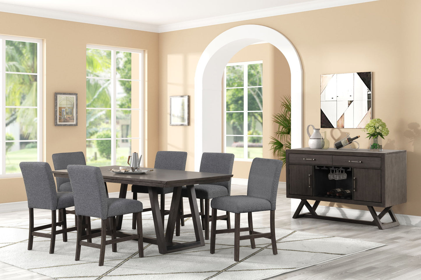 High Line - Swivel Counter Chair (Set of 2)