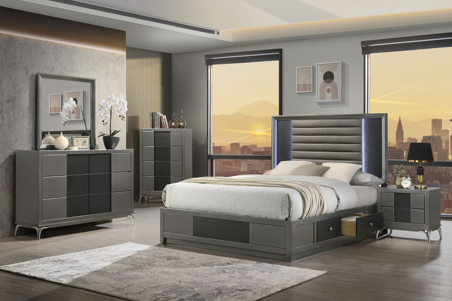Nocturne - Nightstand - Slate