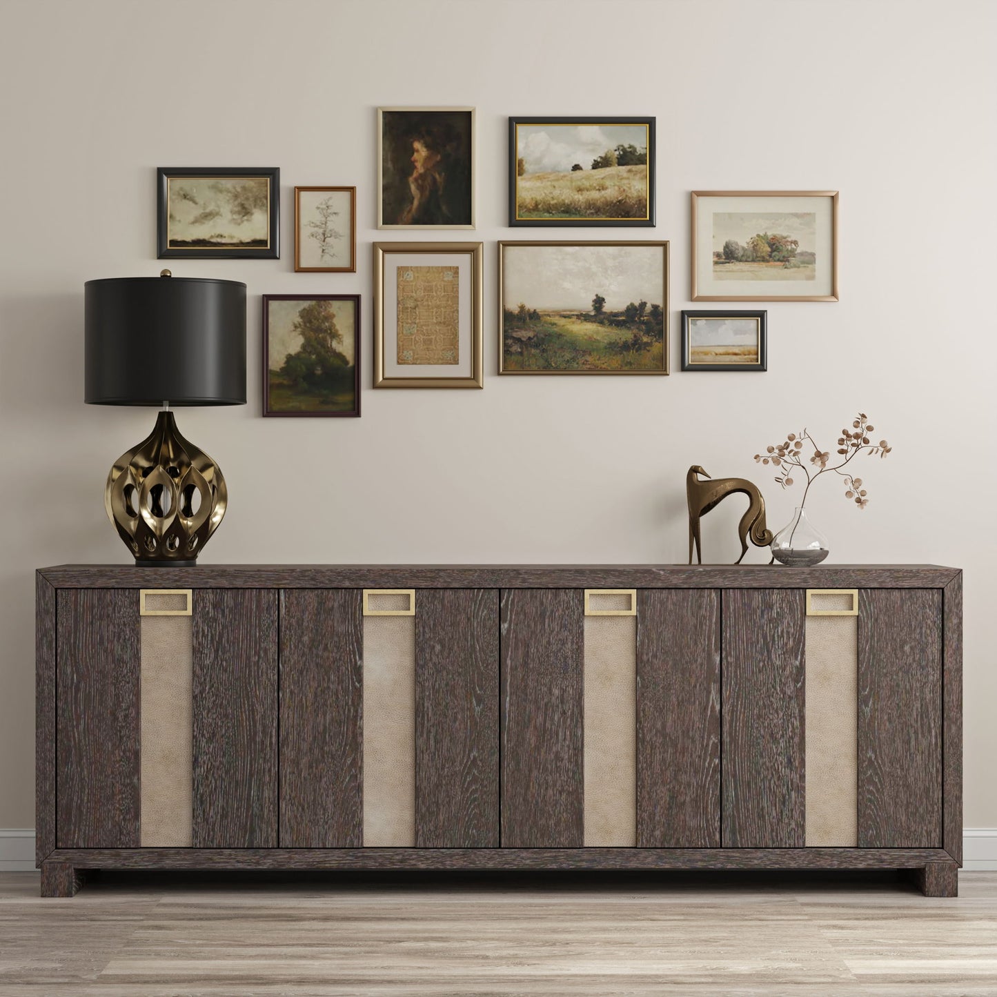 Ascent - 90" Console - Dark Chocolate