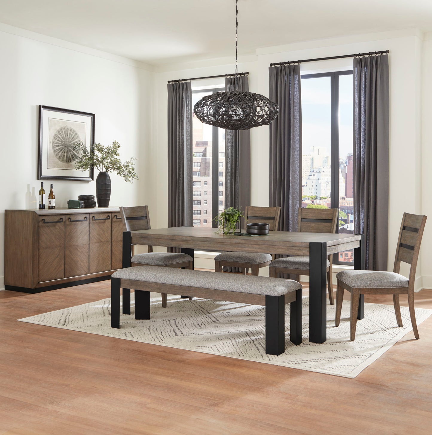 Cedar Fork - Dining Side Chair (Set of 2) - Smoked Arabica