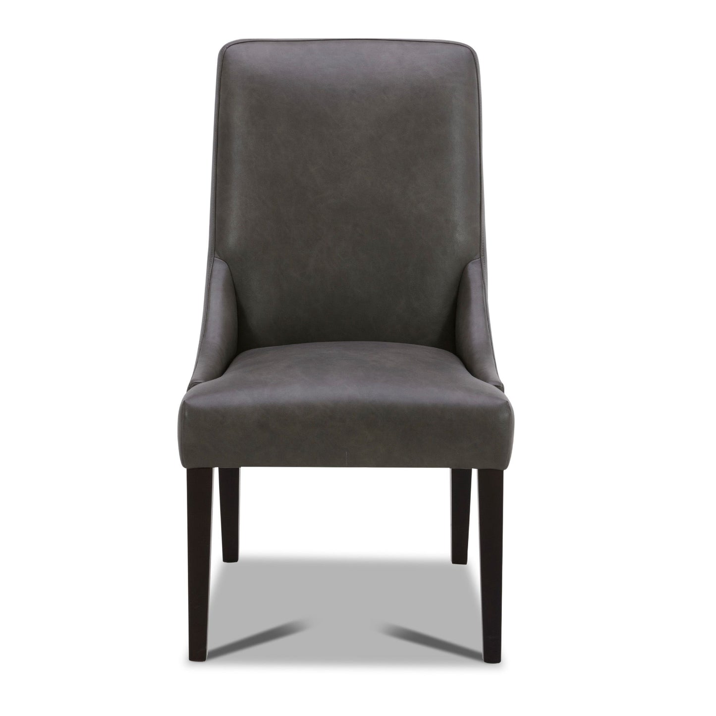 Crossings - Monaco Rectangular Dining Table With 4 Upholstered Chairs - Solid Mango / Dark Gray